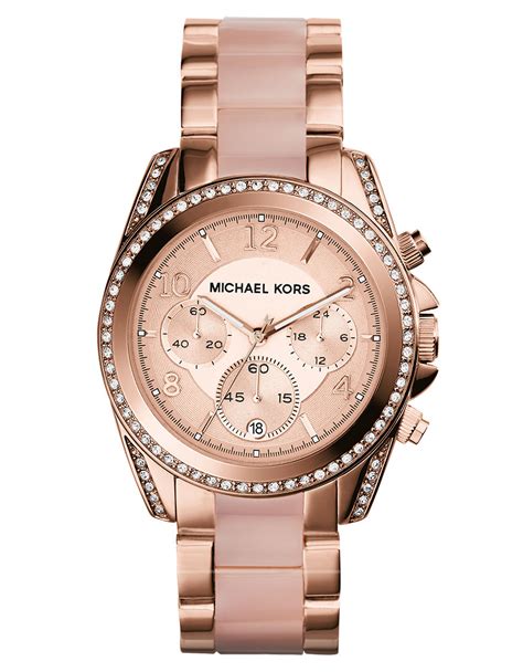 michael kors gold horn watch|michael kors gold watches for women.